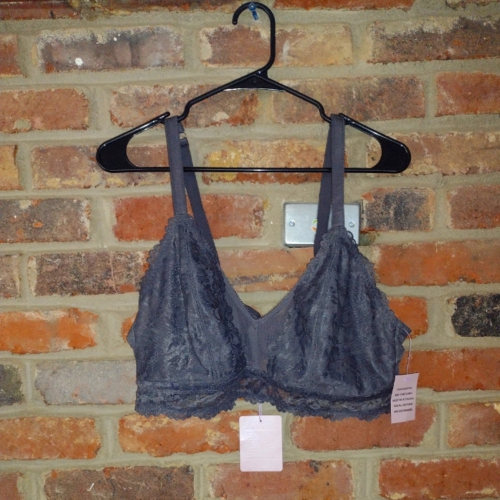 Savage X Fenty Gray Lace Bralette